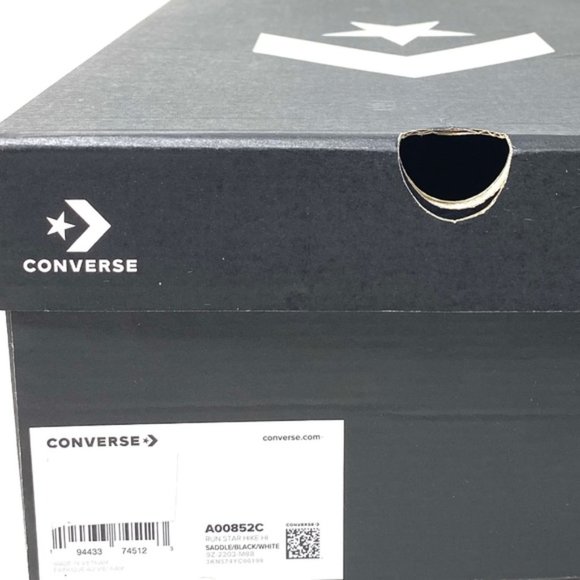 Converse Run Star Hike Platform Shoe For Men Canvas Saddle High Sneakers A00852C - Picture 2 of 11